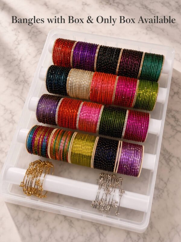 both Transparent Multi-Level Bangle Storage Box – Available with Bangles or Box Only