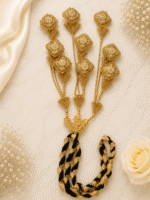 Traditional Punjabi Golden Paranda with Elegant Handcrafted Embalishmnet