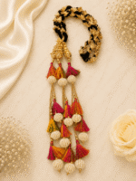 Punjabi Paranda with Pearl Balls & Multicolour Thread Tassels