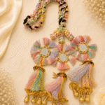 pp51 punjabi paranda with mirror work and tassels